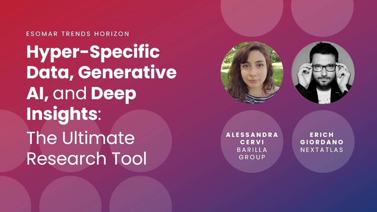 Nextatlas & Barilla Group present ChefAtlas at the Esomar Trends Horizon 2025