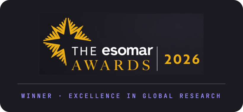 The ESOMAR Awards 2026 — Winner, Excellence in Global Research